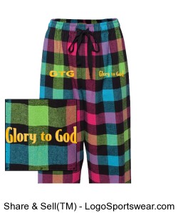 GTG Glory to God checkered loungewear pants by Prz Design Zoom